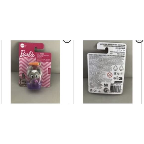 3 Mattel BARBIE Doll Accessory Pet 2” Figure Kitten, Bunny with carrot and Puppy - Picture 3 of 3